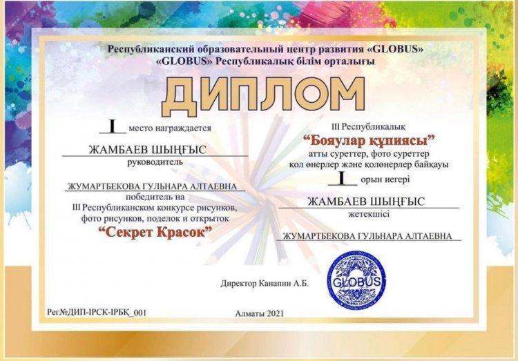 Оқушылардың жетістіктері. Достижения учеников