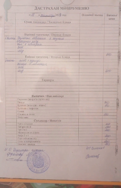 Дастархан  мәзірі / Меню 18.09.2023